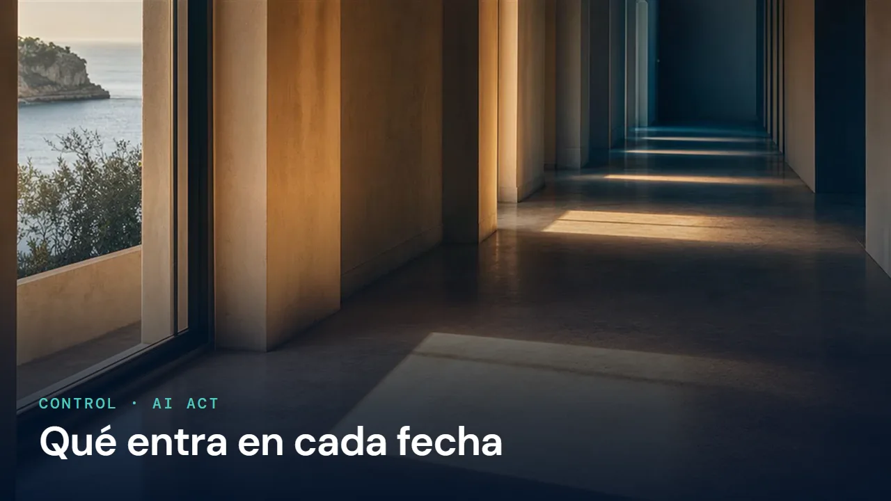 Calendario del AI Act: qué se aplica en cada fecha